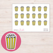 DDZ-6314 planner sticker sheet with enlarged sticker detail