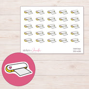 DDZ-6315 planner sticker sheet with enlarged sticker detail