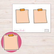 DDZ-6318 planner sticker sheet with enlarged sticker detail