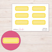 DDZ-6323 planner sticker sheet with enlarged sticker detail