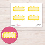 DDZ-6324 planner sticker sheet with enlarged sticker detail
