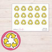 DDZ-6328 planner sticker sheet with enlarged sticker detail