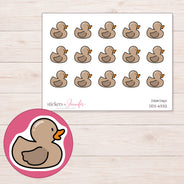 DDZ-6332 planner sticker sheet with enlarged sticker detail