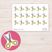 DDZ-6340 planner sticker sheet with enlarged sticker detail