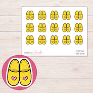 DDZ-6345 planner sticker sheet with enlarged sticker detail