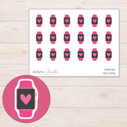 DDZ-6346 planner sticker sheet with enlarged sticker detail