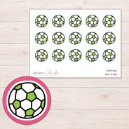DDZ-6350 planner sticker sheet with enlarged sticker detail