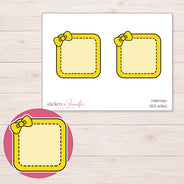 DDZ-6362 planner sticker sheet with enlarged sticker detail