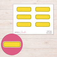 DDZ-6365 planner sticker sheet with enlarged sticker detail
