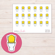 DDZ-6371 planner sticker sheet with enlarged sticker detail