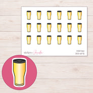DDZ-6372 planner sticker sheet with enlarged sticker detail