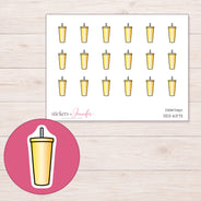 DDZ-6373 planner sticker sheet with enlarged sticker detail