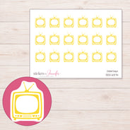 DDZ-6374 planner sticker sheet with enlarged sticker detail
