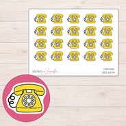 DDZ-6379 planner sticker sheet with enlarged sticker detail