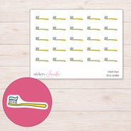 DDZ-6385 planner sticker sheet with enlarged sticker detail