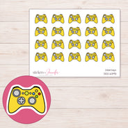 DDZ-6393 planner sticker sheet with enlarged sticker detail