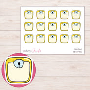 DDZ-6406 planner sticker sheet with enlarged sticker detail