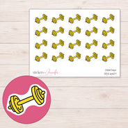 DDZ-6407 planner sticker sheet with enlarged sticker detail
