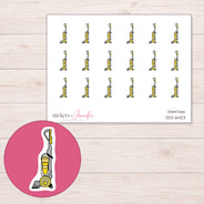 DDZ-6423 planner sticker sheet with enlarged sticker detail