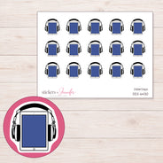 DDZ-6430 planner sticker sheet with enlarged sticker detail