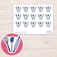 DDZ-6435 planner sticker sheet with enlarged sticker detail