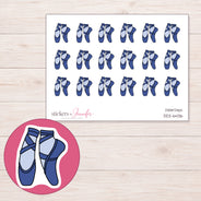 DDZ-6436 planner sticker sheet with enlarged sticker detail