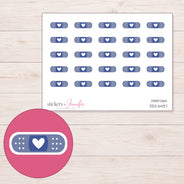 DDZ-6437 planner sticker sheet with enlarged sticker detail