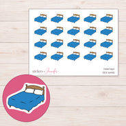 DDZ-6445 planner sticker sheet with enlarged sticker detail
