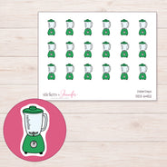 DDZ-6452 planner sticker sheet with enlarged sticker detail