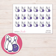 DDZ-6462 planner sticker sheet with enlarged sticker detail