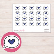 DDZ-6464 planner sticker sheet with enlarged sticker detail