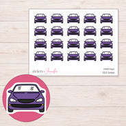 DDZ-6466 planner sticker sheet with enlarged sticker detail
