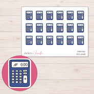 DDZ-6468 planner sticker sheet with enlarged sticker detail