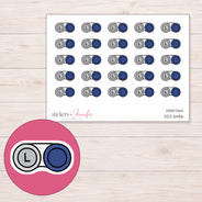 DDZ-6486 planner sticker sheet with enlarged sticker detail