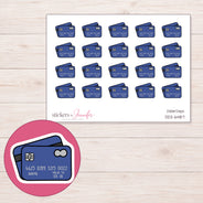DDZ-6487 planner sticker sheet with enlarged sticker detail