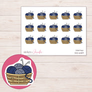 DDZ-6489 planner sticker sheet with enlarged sticker detail