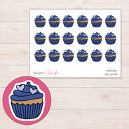 DDZ-6494 planner sticker sheet with enlarged sticker detail