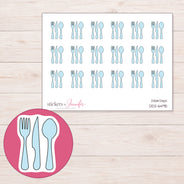 DDZ-6495 planner sticker sheet with enlarged sticker detail