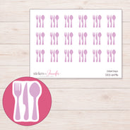 DDZ-6496 planner sticker sheet with enlarged sticker detail