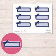 DDZ-6520 planner sticker sheet with enlarged sticker detail