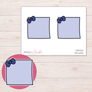DDZ-6522 planner sticker sheet with enlarged sticker detail