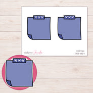 DDZ-6527 planner sticker sheet with enlarged sticker detail