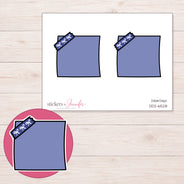 DDZ-6528 planner sticker sheet with enlarged sticker detail