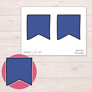 DDZ-6545 planner sticker sheet with enlarged sticker detail