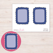 DDZ-6550 planner sticker sheet with enlarged sticker detail