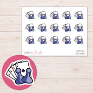 DDZ-6555 planner sticker sheet with enlarged sticker detail