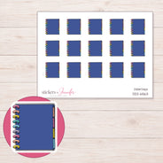 DDZ-6563 planner sticker sheet with enlarged sticker detail