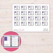 DDZ-6564 planner sticker sheet with enlarged sticker detail