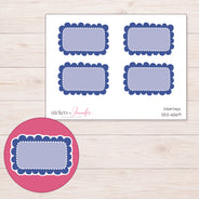 DDZ-6569 planner sticker sheet with enlarged sticker detail