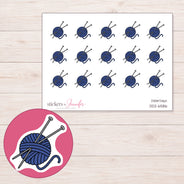 DDZ-6586 planner sticker sheet with enlarged sticker detail